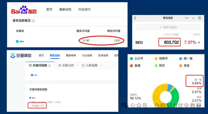 白杨SEO：百度已经是中国最多排第四的搜索引擎？